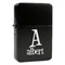 Name & Initial Windproof Lighters - Black - Front/Main