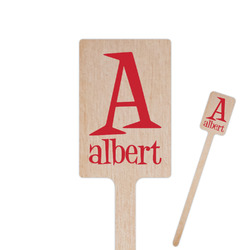 Name & Initial Rectangle Wooden Stir Sticks (Personalized)