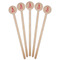 Name & Initial Wooden 6" Stir Stick - Round - Fan View