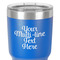 Multiline Text 30 oz Stainless Steel Ringneck Tumbler - Blue - Close Up