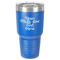 Multiline Text 30 oz Stainless Steel Ringneck Tumbler - Blue - Front