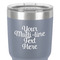 Multiline Text 30 oz Stainless Steel Ringneck Tumbler - Grey - Close Up