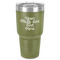 Multiline Text 30 oz Stainless Steel Tumbler - Olive - Single-Sided (Personalized)