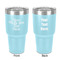 Multiline Text 30 oz Stainless Steel Tumbler - Teal - Double-Sided (Personalized)