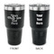 Multiline Text 30 oz Stainless Steel Ringneck Tumblers - Black - Double Sided - APPROVAL