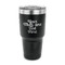 Multiline Text 30 oz Stainless Steel Ringneck Tumblers - Black - FRONT