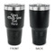 Multiline Text 30 oz Stainless Steel Ringneck Tumblers - Black - Single Sided - APPROVAL
