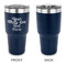 Multiline Text 30 oz Stainless Steel Ringneck Tumblers - Navy - Single Sided - APPROVAL
