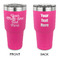 Multiline Text 30 oz Stainless Steel Ringneck Tumblers - Pink - Double Sided - APPROVAL