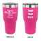 Multiline Text 30 oz Stainless Steel Tumbler - Pink - Double-Sided (Personalized)