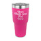 Multiline Text 30 oz Stainless Steel Ringneck Tumblers - Pink - FRONT