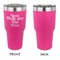 Multiline Text 30 oz Stainless Steel Ringneck Tumblers - Pink - Single Sided - APPROVAL