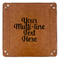 Multiline Text 9" x 9" Leatherette Snap Up Tray - APPROVAL (FLAT)