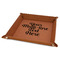 Multiline Text 9" x 9" Leatherette Snap Up Tray - FOLDED