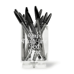 Multiline Text Acrylic Pen Holder (Personalized)