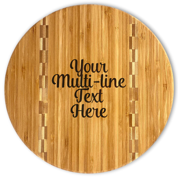 Custom Multiline Text Bamboo Cutting Board (Personalized)