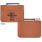 Multiline Text Cognac Leatherette Bible Covers - Small Single Sided Apvl