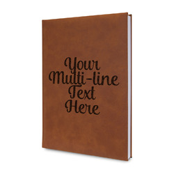 Multiline Text Leatherette Journal - Double Sided (Personalized)