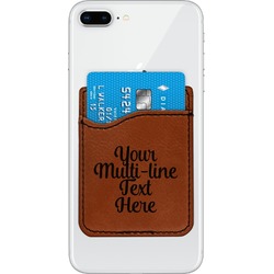 Multiline Text Leatherette Phone Wallet (Personalized)