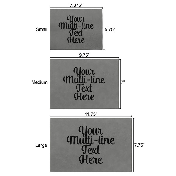 Multiline Text Engraved Gift Boxes - All 3 Sizes