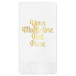 Multiline Text Guest Napkins - Foil Stamped (Personalized)