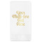 Multiline Text Guest Napkins - Foil Stamped (Personalized)
