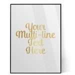 Multiline Text Foil Print (Personalized)