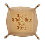 Multiline Text Genuine Leather Valet Tray (Personalized)