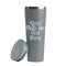 Multiline Text Grey RTIC Everyday Tumbler - 28 oz. - Lid Off
