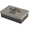 Multiline Text Large Engraved Gift Box with Leather Lid - Front/Main