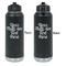Multiline Text Laser Engraved Water Bottles - Front & Back Engraving - Front & Back View