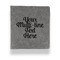 Multiline Text Leather Binder - 1" - Grey - Front View