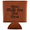 Multiline Text Leatherette Can Sleeve - Flat
