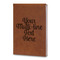 Multiline Text Leatherette Journals - Large - Double Sided - Angled View