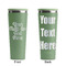 Multiline Text Light Green RTIC Everyday Tumbler - 28 oz. - Front and Back