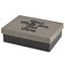 Multiline Text Medium Gift Box with Engraved Leather Lid - Front/main