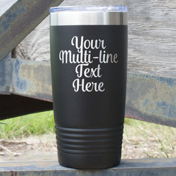 Multiline Text 20 oz Stainless Steel Tumbler (Personalized)