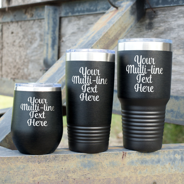 Multiline Text Polar Camel Tumblers - Group Shot