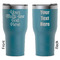 Multiline Text RTIC Tumbler - Dark Teal - Double Sided - Front & Back