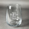 Multiline Text Stemless Wine Glass - Front/Approval