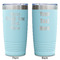 Multiline Text Teal Polar Camel Tumbler - 20oz -Double Sided - Approval