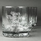 Multiline Text Whiskey Glasses Set of 4 - Engraved Front