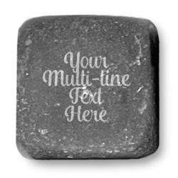 Multiline Text Whiskey Stone Set - Set of 9 (Personalized)
