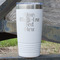 Multiline Text 20 oz Stainless Steel Tumbler - White - Single-Sided (Personalized)