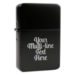 Multiline Text Windproof Lighter - Laser Engraved (Personalized)