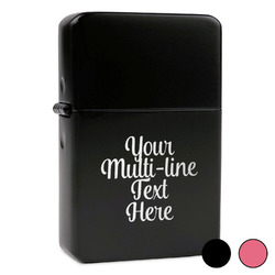 Multiline Text Windproof Lighter (Personalized)