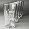 Sassy Quotes Pint Glasses - Engraved (Set of 4)