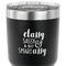 Sassy Quotes 30 oz Stainless Steel Ringneck Tumbler - Black - CLOSE UP