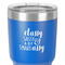 Sassy Quotes 30 oz Stainless Steel Ringneck Tumbler - Blue - Close Up