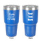 Sassy Quotes 30 oz Stainless Steel Ringneck Tumbler - Blue - Double Sided - Front & Back